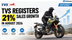 TVS Registers 21% Sales Growth In August 2026 TVS Registers 21% Sales Growth In August 2026